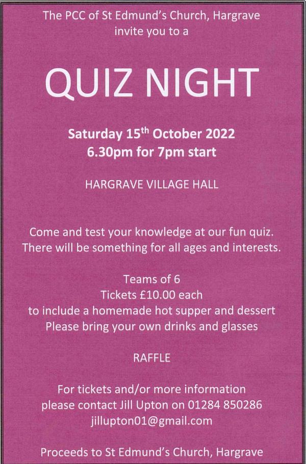 Quiz Night Oct 23